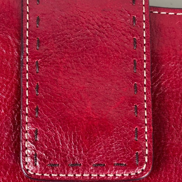 Fossil Oxblood Red Leather Shoulder Bag. Vintage 90s - Picture 7 of 17